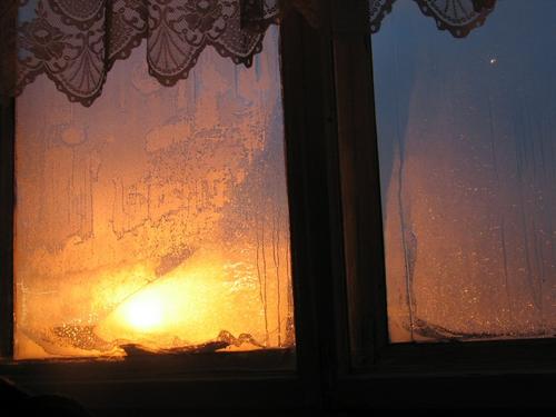 morning winter window
