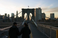 Бруклинский мост вечером
