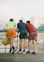 Moscow. 3 Guys on the Bridge