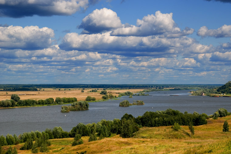 Река Ока в с.Константиново