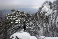 Зимний пейзаж со скалой Индюшонок