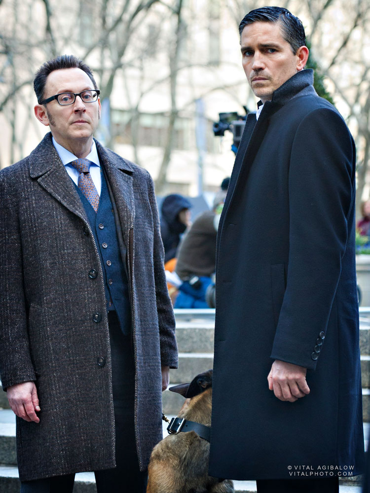 Michael Emerson and Jim Caviezel from CBS-"Person of Interest"