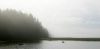 Онежское озеро. Туман