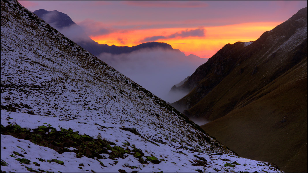 Закат на перевале Ацгара