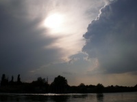 The sky on the river Kuban