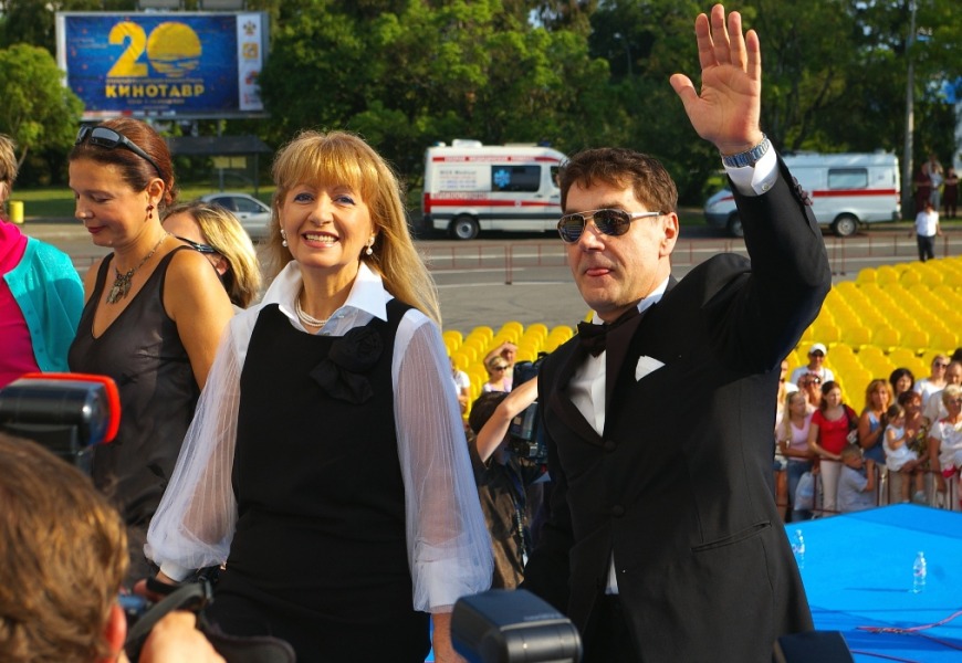 Сергей Маковецкий с женой 