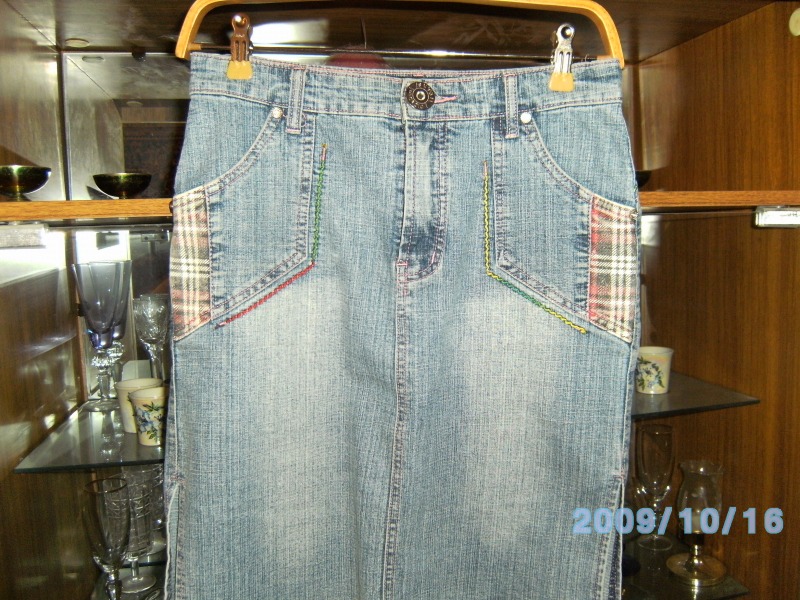 12. джинсовая юбка