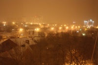 Город в снегу