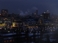вечерний Киевский вокзал