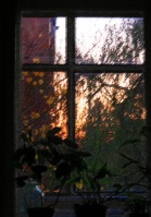 Закат за окном