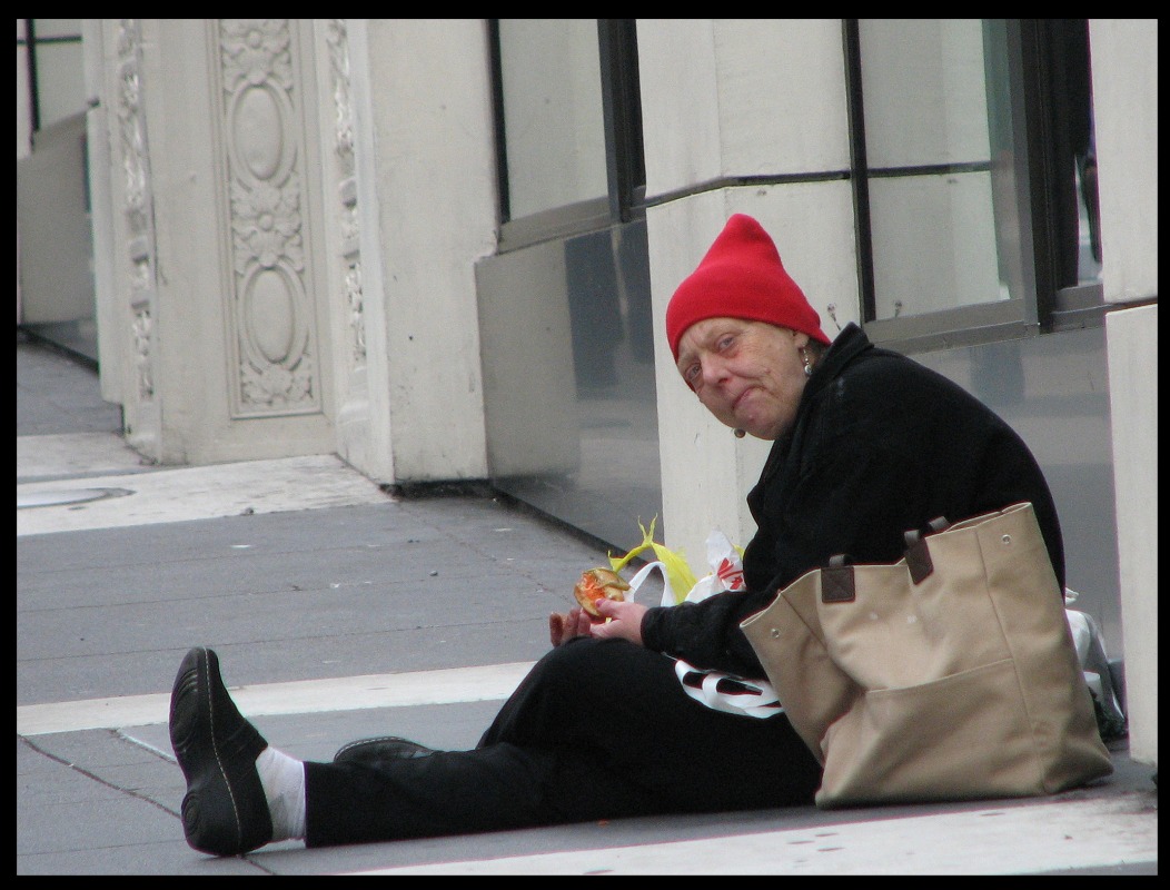 Бездомая в Сан-Франциско