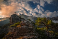 Закат над Крымскими скалами