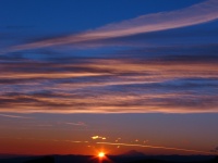 Восход над Тхачами--вид на Эльбрус